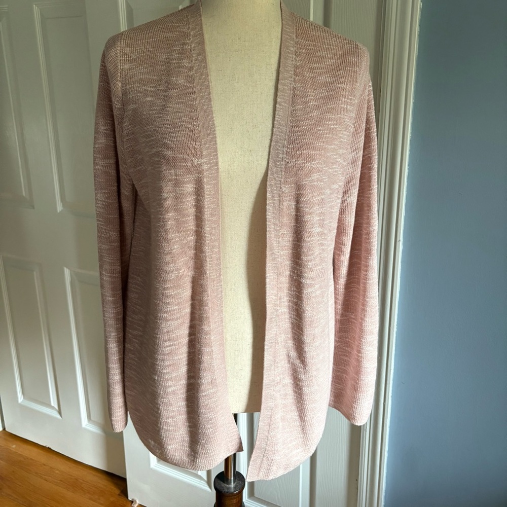 J. Jill Women’s Cardigan Pink Petite Small Cotton Blend